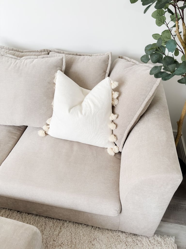 Sofa Club-Clapham 3-seater sofa-colour Summer Linen+FOOTSTOOL! New Price! 620 for all! Barely used!