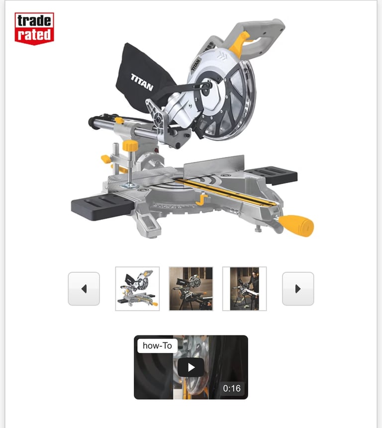 Large cut Titan Mitre saw