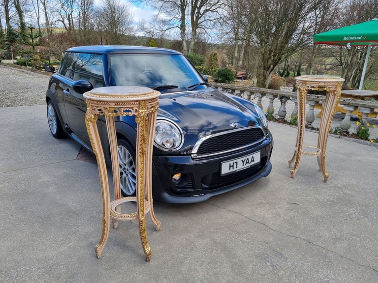 2  Large Ornate Egyptian Stands (Granite Top)