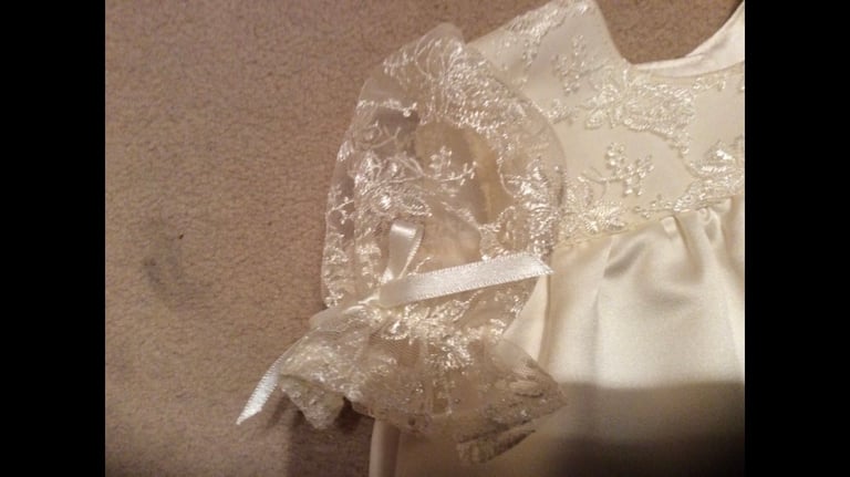 Beautiful hand made brand new christening gown 