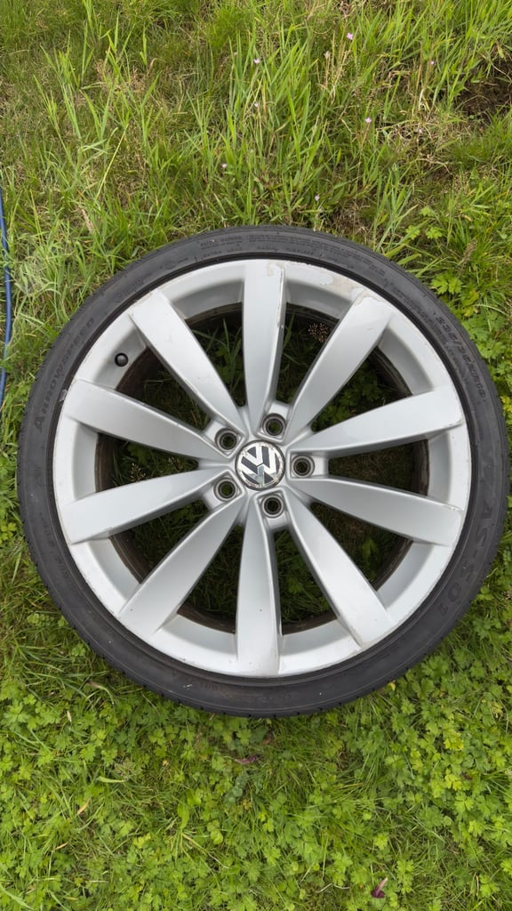 1 x VW LUGANO MK 3  19" INCH ALLOY WHEEL & TYRE