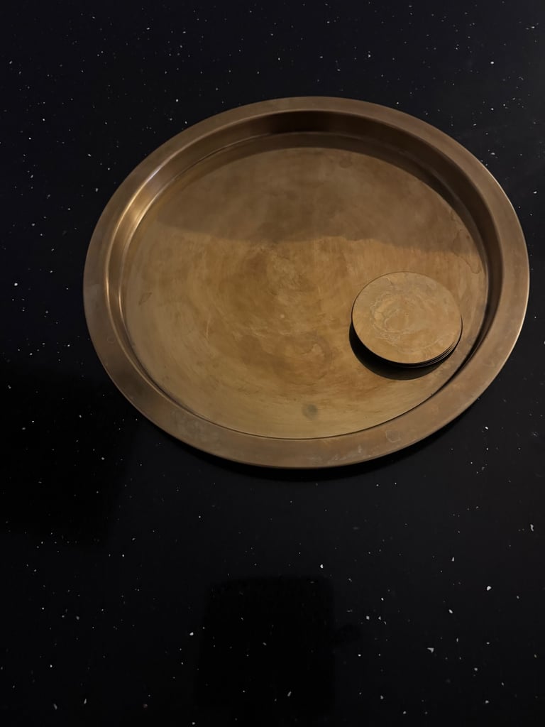 Tray with 6 coasters 