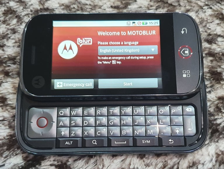 MOTOROLA Cliq Dext Slide Smartphone Mobile Phone Android QWERTY Keyboard WORKING
