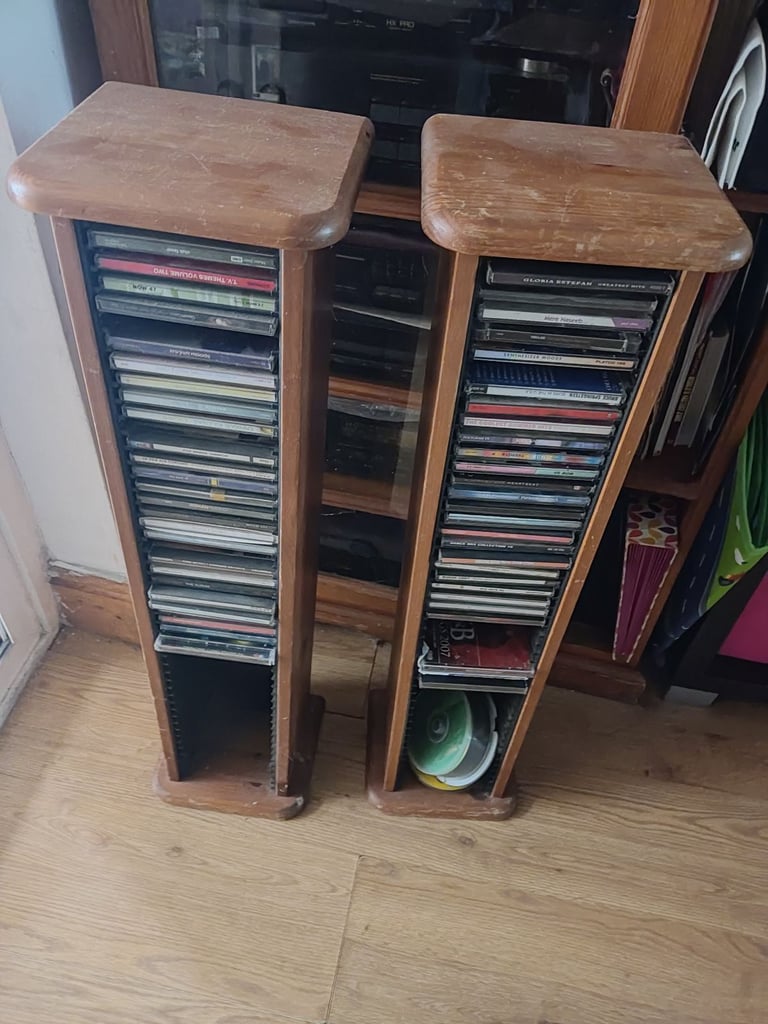 Cd racks X2 £30 Ono for both can hold 52 cd's per rack .