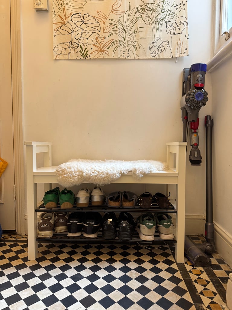 IKEA HEMNES Bench with Shoe Storage, 85x32x65 cm