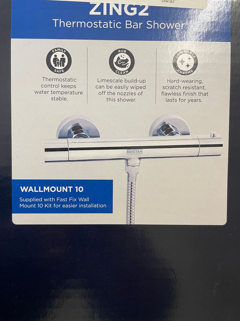 Thermostatic bar shower