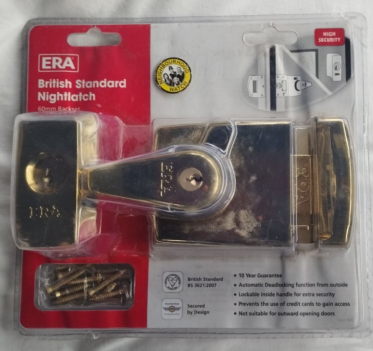  New! Era Lock 1930-32 60mm deadlock (night latch) 