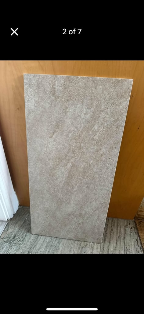 Reduced £250 28sq mtr cream stone effect tiles by Vitra. 