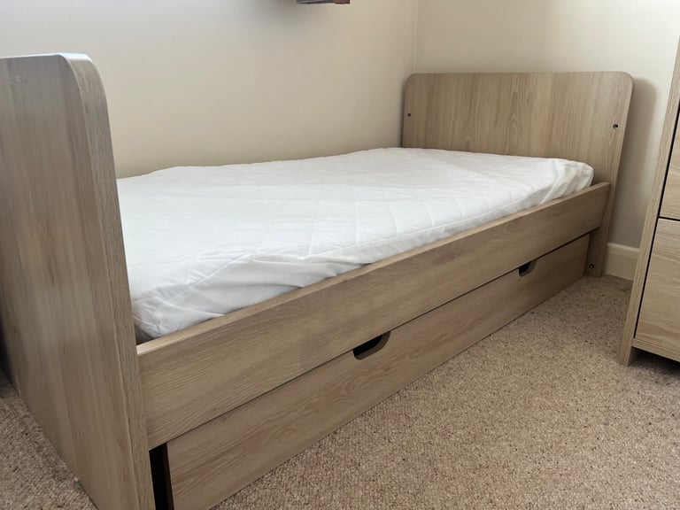 Mamas and papas nursery set - cot, wardrobe, drawers and extras 