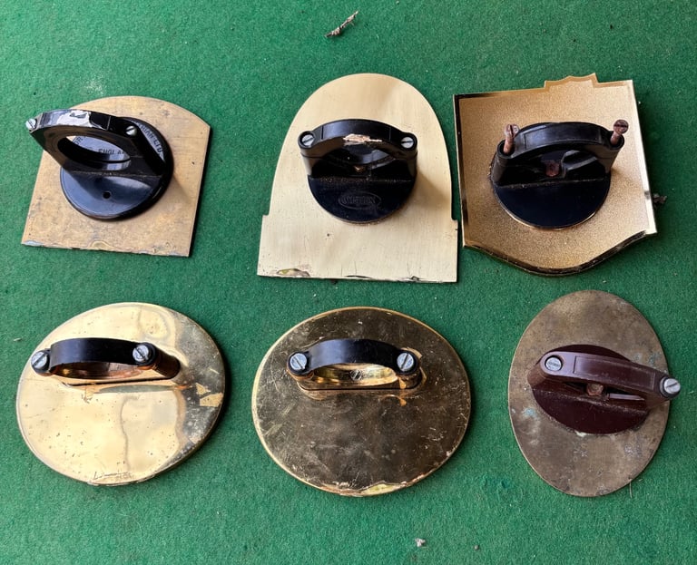 Brass beer pump badges £10 each or £50 the lot