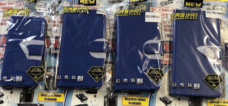 Apple iPhone 13mini/13/13Pro & 13 Pro MAX 360tpu cases, Black ring cases & Book cases available