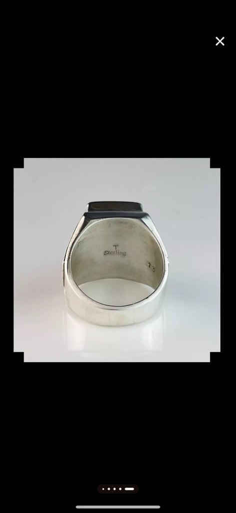 Handcrafted Charoite Stone & Sterling Silver Ring,W,11.25(US),NEW