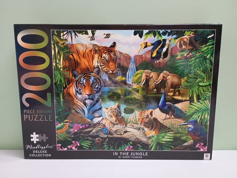 Mindbogglers Deluxe Collection 2000-Piece Jigsaw Puzzle In the Jungle