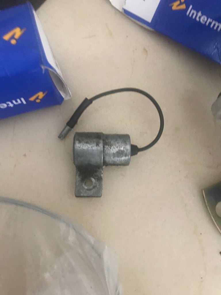 Coil and points and condenser 