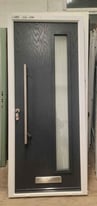 image for Ex Showroom Display Composite Door 900 x 2090 Anthracite Grey outside White inside
