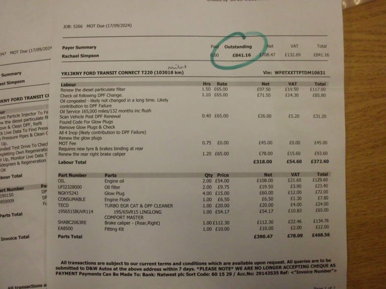 2013 Ford Transit Connect 1.8 TDCi T220 L1 H1 4dr DPF PANEL VAN Diesel Manual