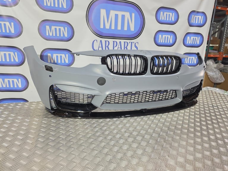 Front Bumper For BMW 3 Series 11-19 F30 F31 M3 Style Splitter Kidney Grill Fogs