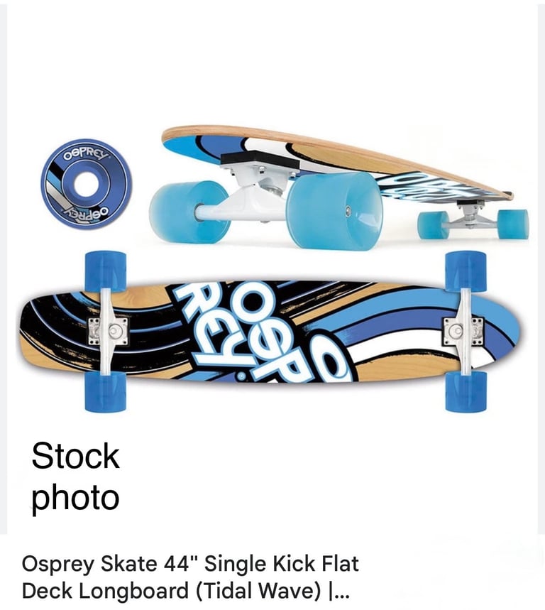 (2 boards) Osprey Longboard & Ridge skateboard. 