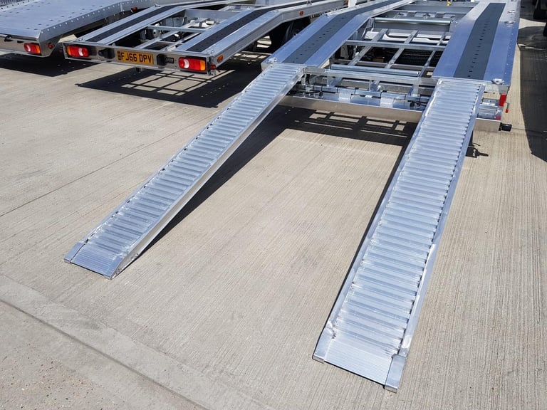 image for Recovery Truck Car Transporter Aluminium Loading Ramps 200cm x 34cm 