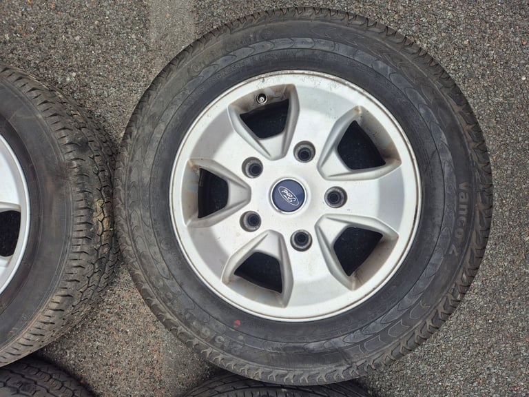 🌟Genuine Ford transit 16 inch alloy wheels with MATCHING NEW TYRES 7M++