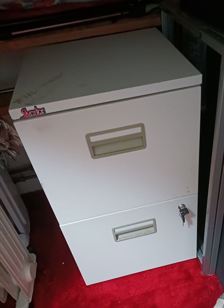 image for All Metal 2 Drawer filing Cabinet