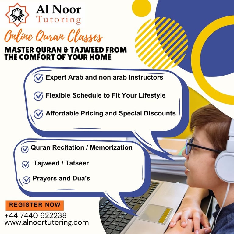 QURAN TUTOR  ONLINE 🌟 MALE & FEMALE QURAN TEACHERS UK  🌟 ARABIC TEACHERS 🌟 LEARN QURAN  AT HOME