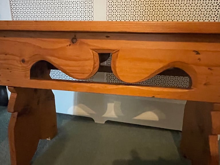 Two Pine Bedside Tables/Stools.