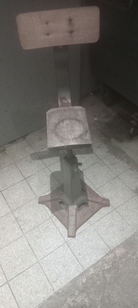 Antique Singer stool