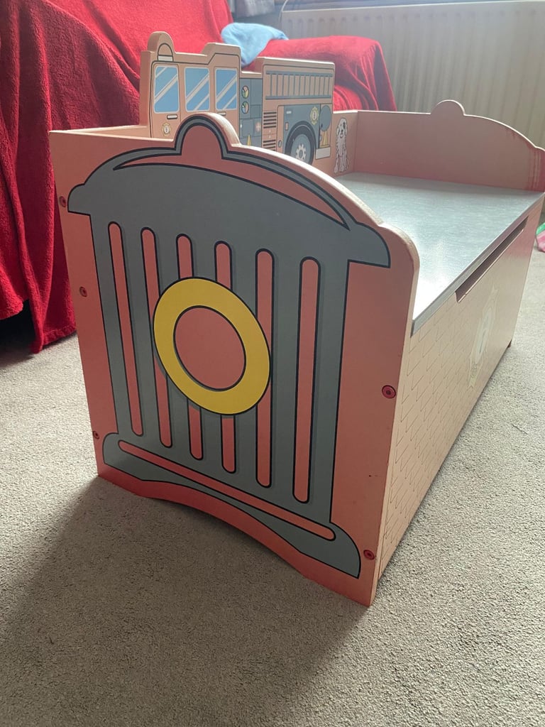 Fire truck toy box
