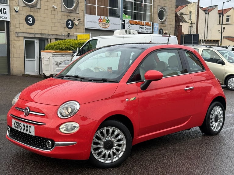 2016 Fiat 500 1.2 Lounge Euro 6 (s/s) 3dr HATCHBACK Petrol Manual