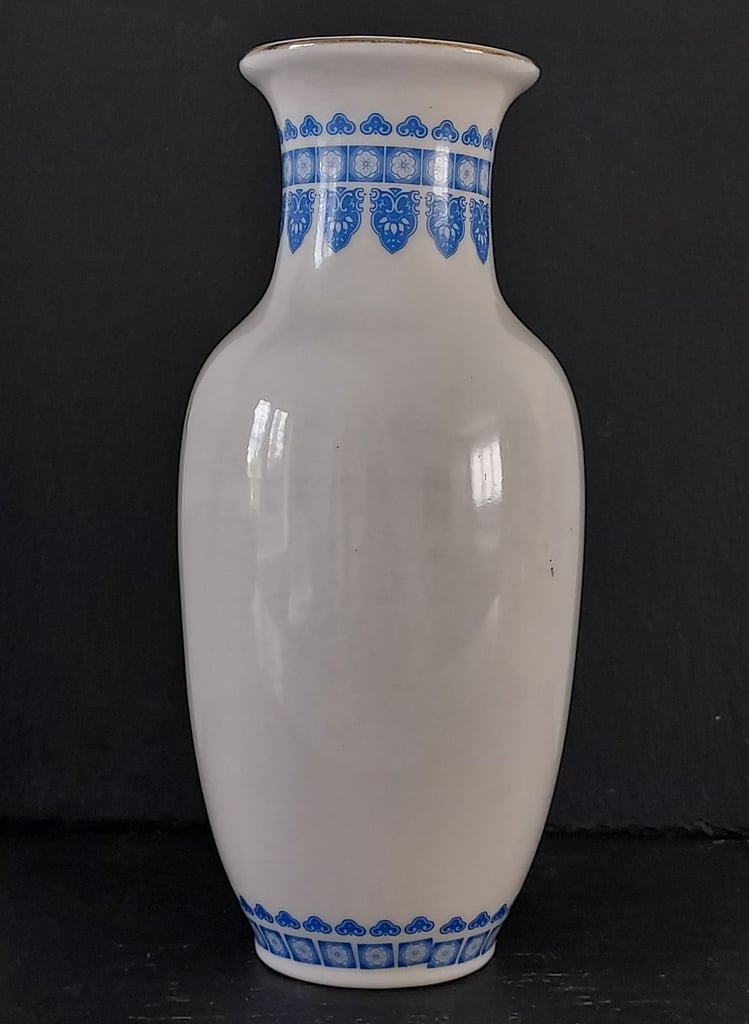 Bird and Floral Design Ceramic Vase 20 cm Tall