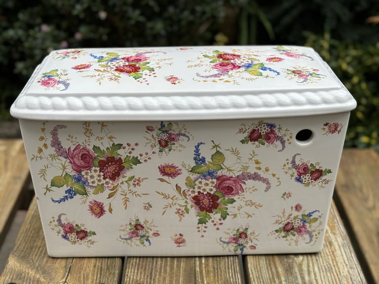 HERITAGE TOILET PAN SET VICTORIAN STYLE FLORAL 