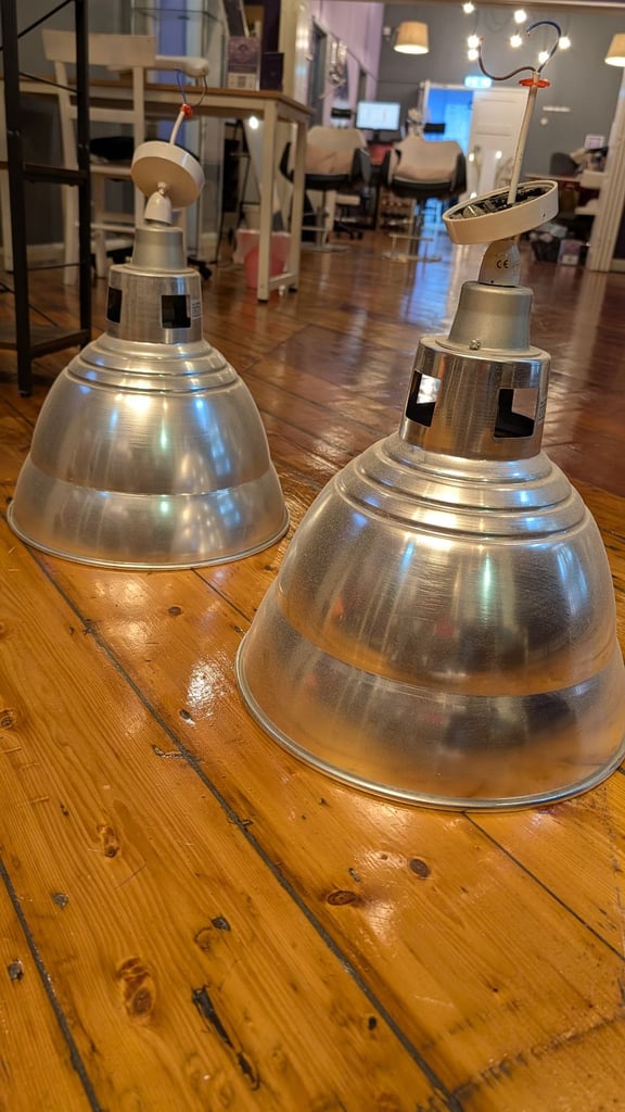 Silver retro lamp shades