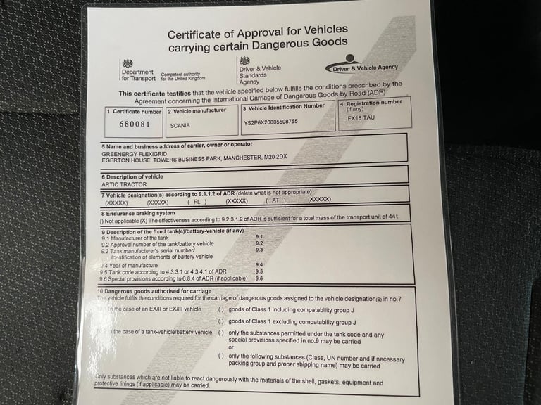 SCANIA P450 *EURO 6*, PET REGS 6X2 TRACTOR UNIT