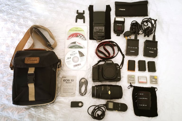  Canon 5D Mark II & Canon 100-200mm Lens & Accessories bundle