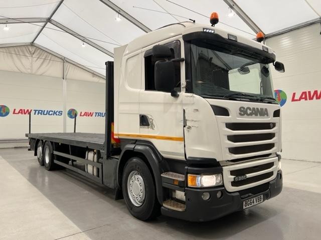 Scania G280 6x2 10 Tyre Rear Lift Sleeper Cab Flatbed Manual