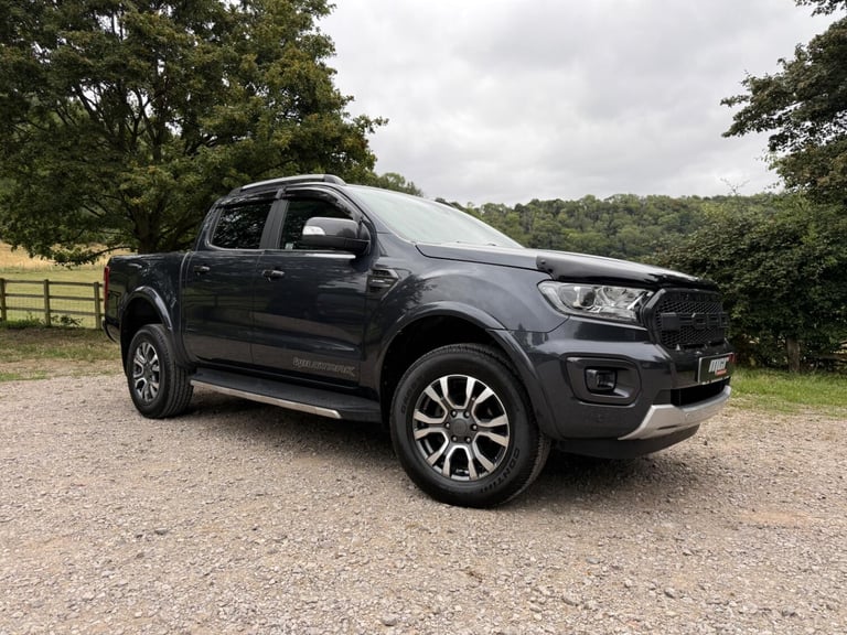 Ford Ranger 2.0 Ecoblue 213PS Wildtrack, 21 Reg, 39k, Black, Leather, Sat Nav