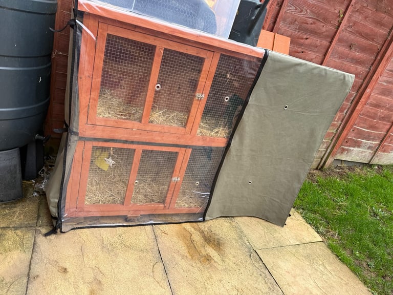 Rabbit hutch and run 
