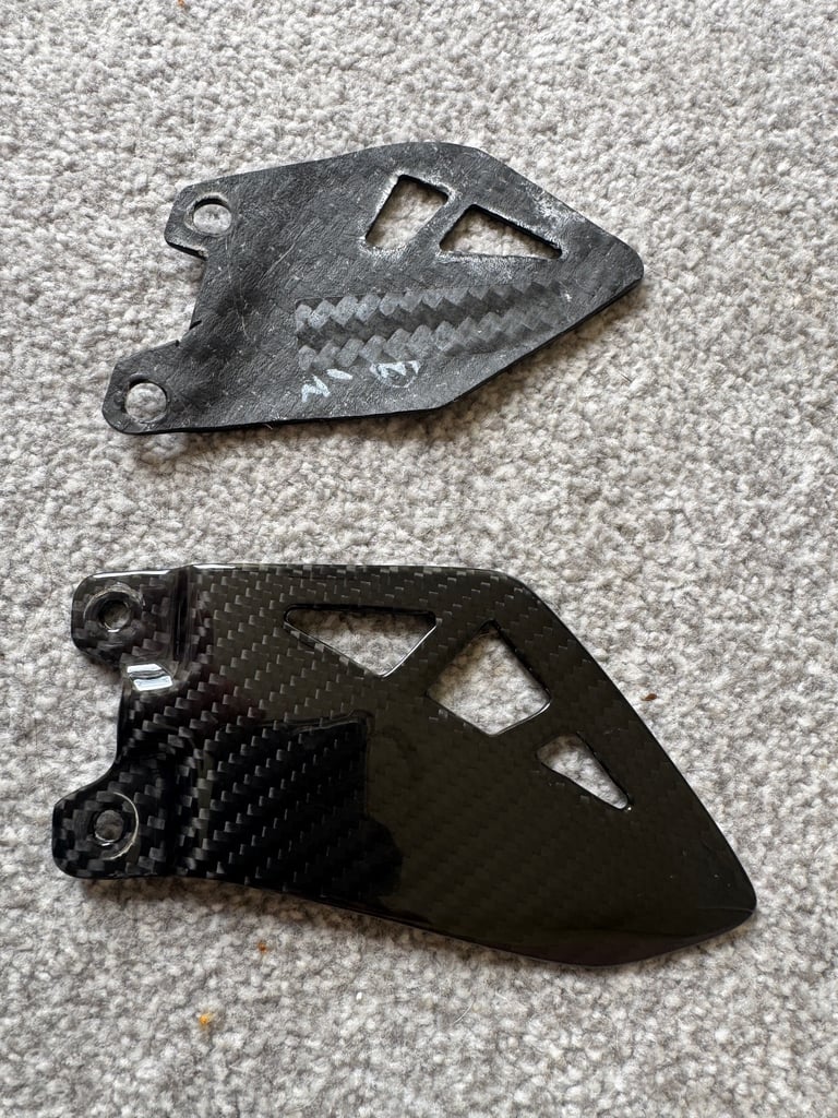 Carbon fibre heel guards ZX10R 2016-2024 