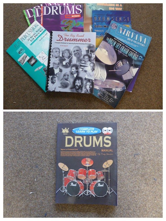 11 Drum Tuition Books £15 VGC !!Bargain!!
