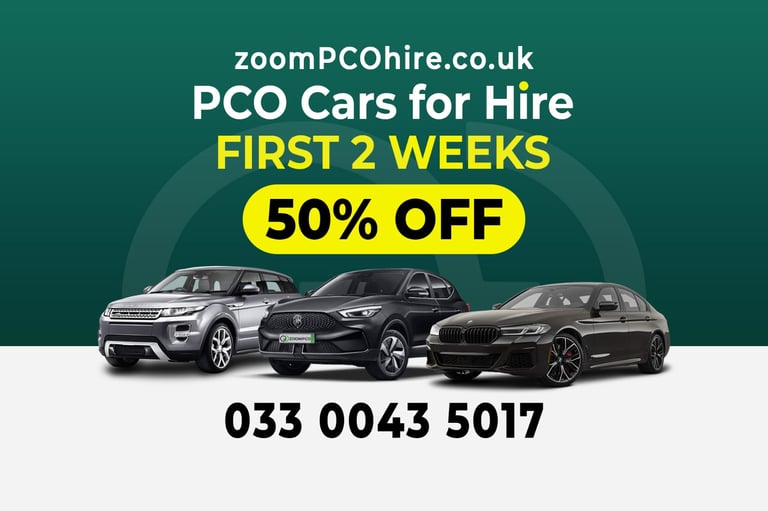 Starting From £52/w PCO Car Hire Rent to Buy Vehicles MG5, KIA