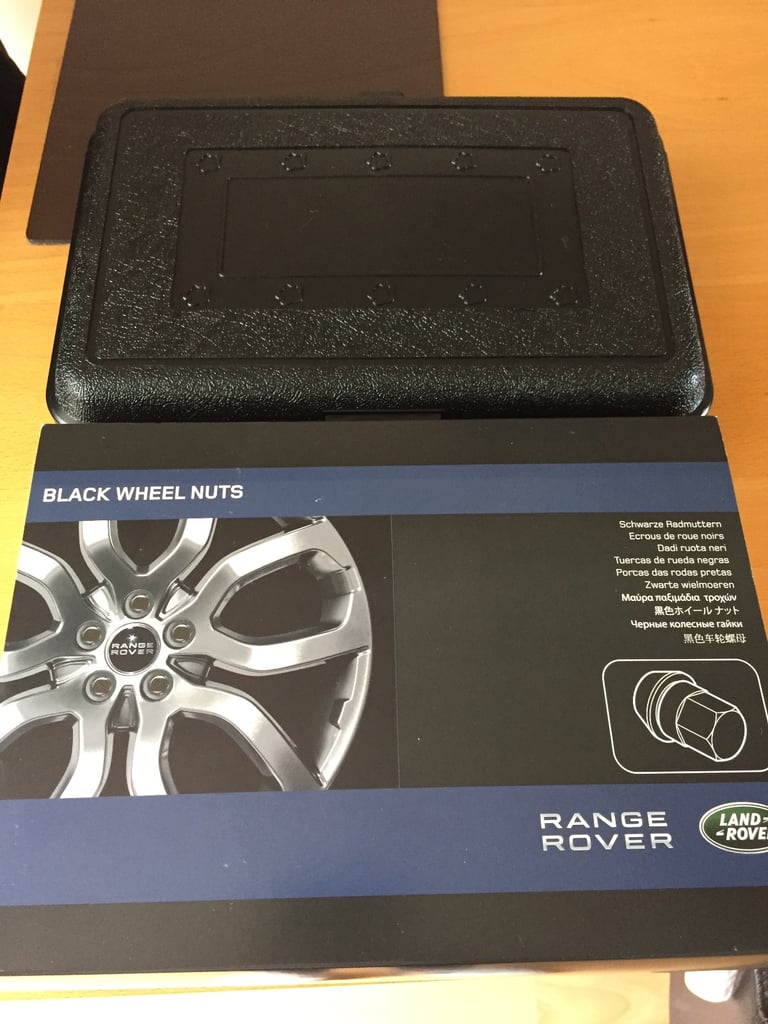 Full silver wheel nut kit including locking nuts and nut key