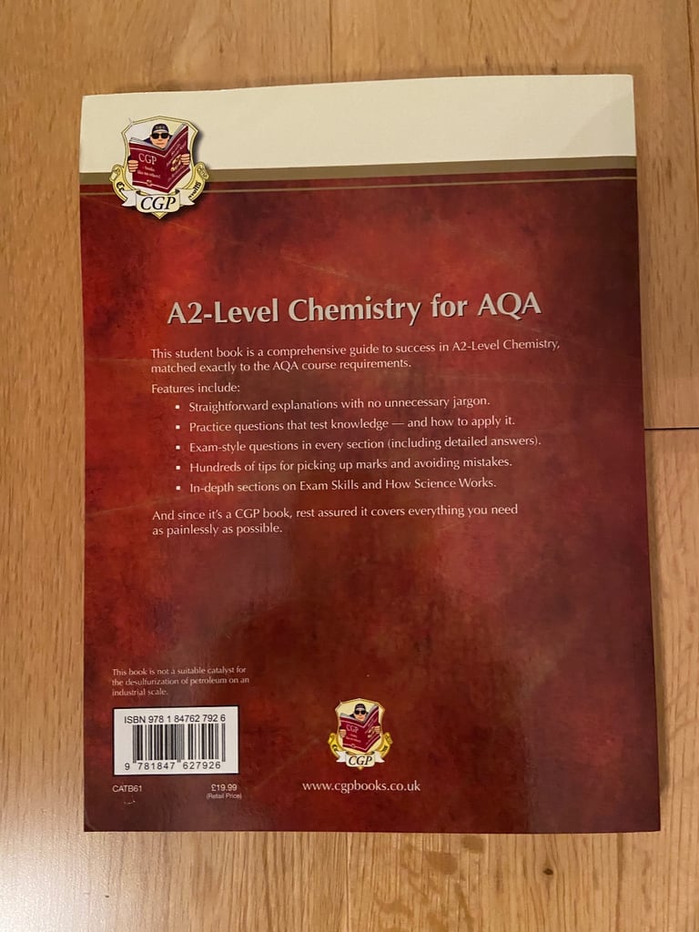 A2 level chemistry revision book 