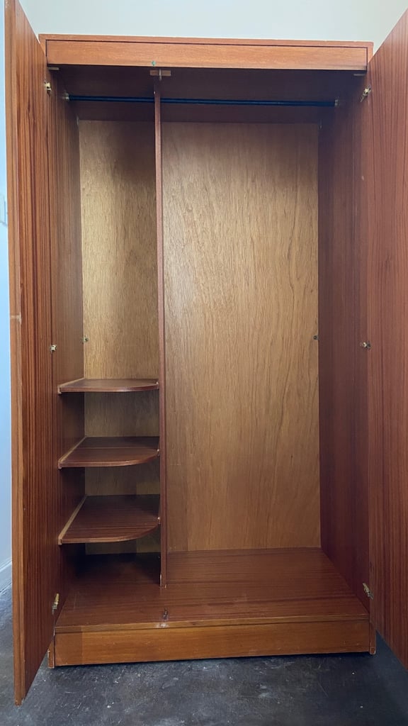 Sturdy mid century wardrobe