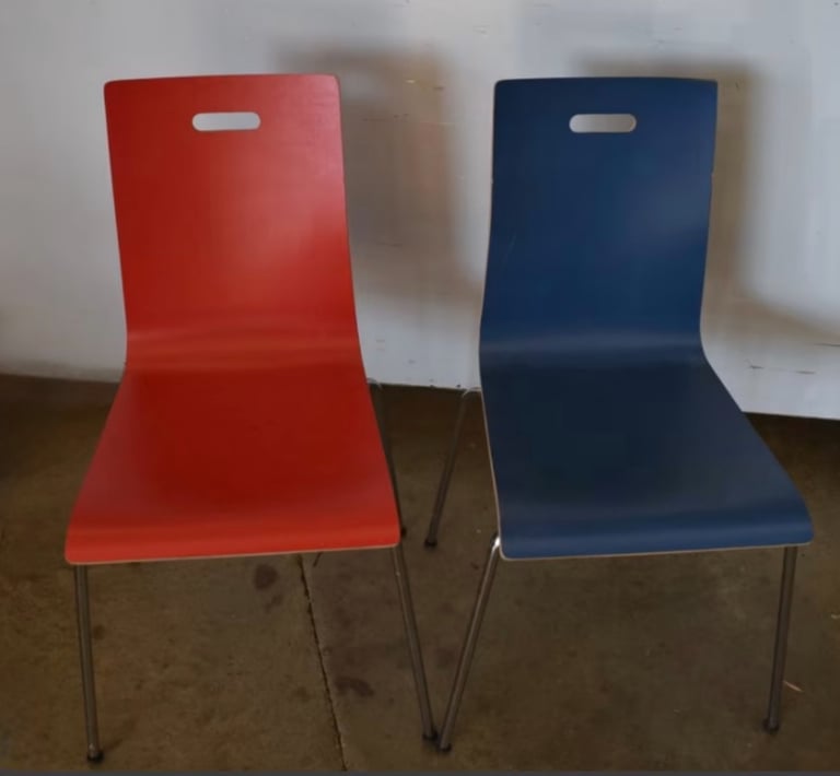 image for Two designer ply chairs, great for office, study, studio .... £10 each or  both for £15