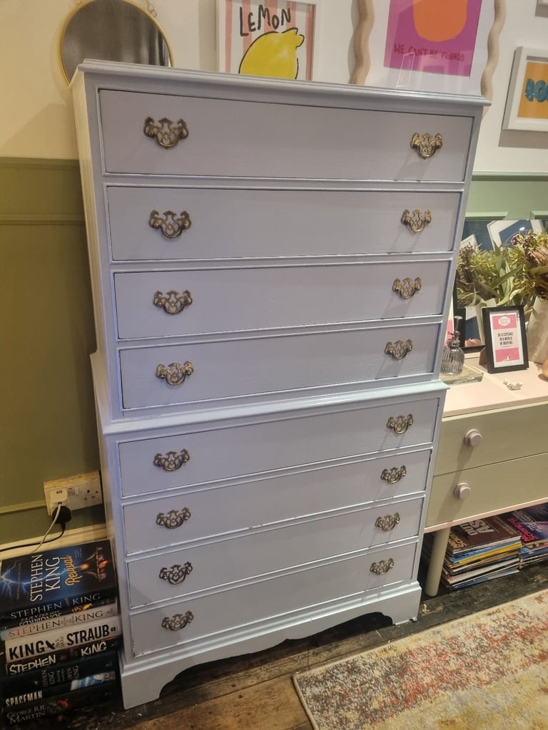 Beautiful powder blue dresser 