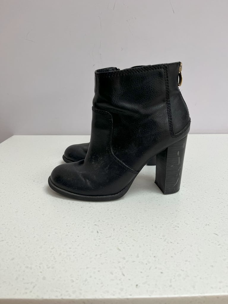 M&S Black Leather Boots