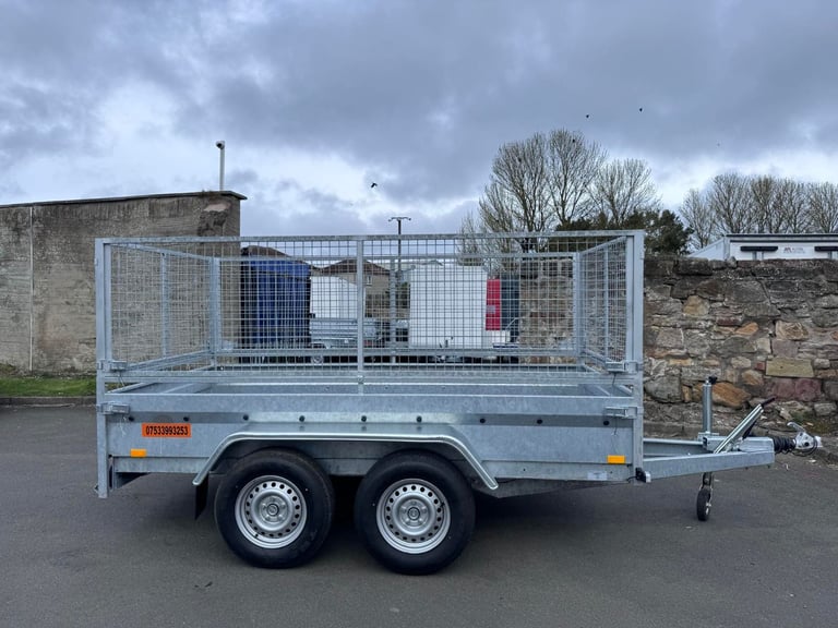 image for Brand New 10ft x 5ft Twin Axle Heavy Duty Trailer With 80cm Mesh 2700KG Braked