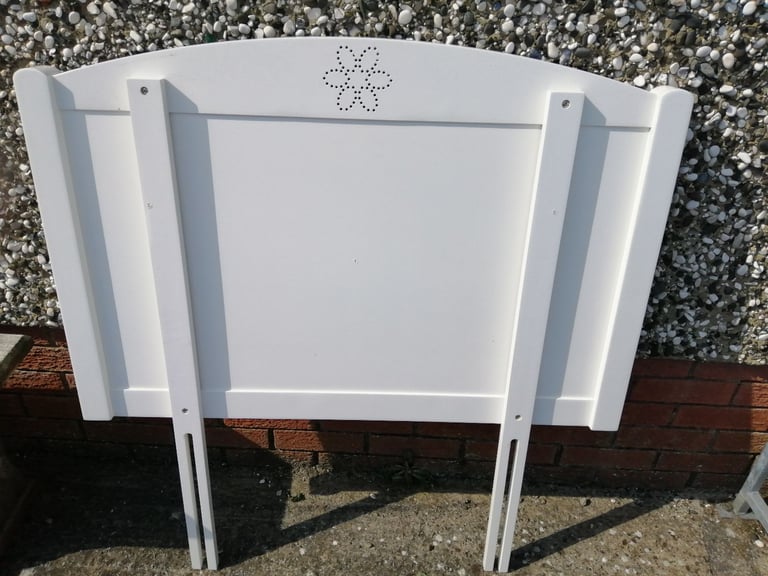 Single Headboard Next white wooden 