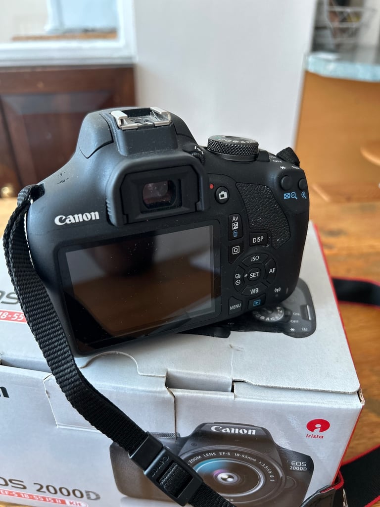 Canon EOS 2000D 24.1MP Digital SLR Camera - Black (Kit with EF/EF-S 18-55 mm...